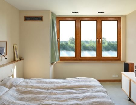 golden oak casement window
